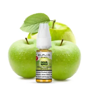 Sour Apple Nikotinsalz Liquid Elfliq by Elfbar