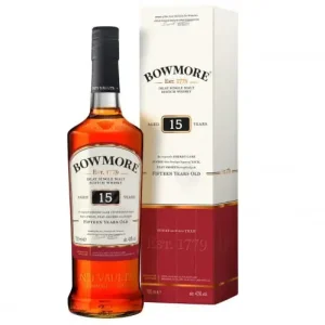 Spirituosen: Bowmore 15 Jahre Islay Single Malt Scotch Whisky 43%Vol. 700ml