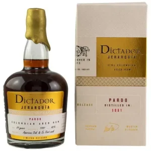 Spirituosen: Dictador Jerarquia Pardo 29YO Rum 40% Vol. 700ml