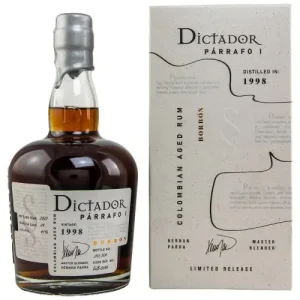Spirituosen: Dictador Párrafo I Borbón Vintage 1998 Rum 41% Vol. 700ml