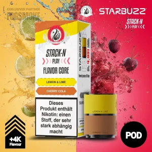 Starbuzz Stack-N Play Pods Lemon & Lime + Cherry Cola