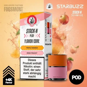 Starbuzz Stack-N Play Pods Triple Mango + Irish Peach