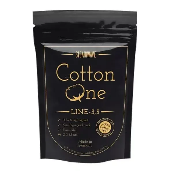Steamwave – Cotton One Line Wickelwatte – 3.5mm