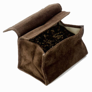 Stellbeutel Wildleder klein braun
