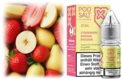 Strawberry Banana Rhubarb Erdbeere Bananen Rhabarber Pod Salt X Nikotinsalz 10ml Liquid
