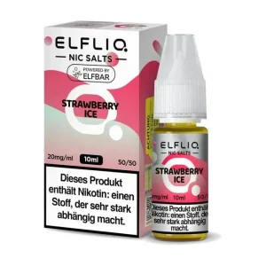 Strawberry Ice - Elfliq by Elfbar Nikotinsalz Liquid (10/20mg/ml)