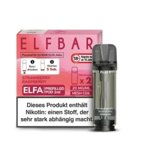 Strawberry Raspberry - Elf Bar - Elfa Prefilled Pod (2er-Pack)