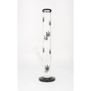 Super Heroes Glasbong Zylinder, Hanf schwarz, H. 42,5 cm Ø 4,5 cm
