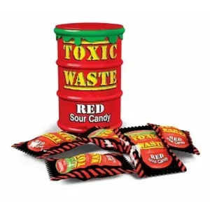 Sweets & Candies: Toxic Waste Red Sour Candy 42g