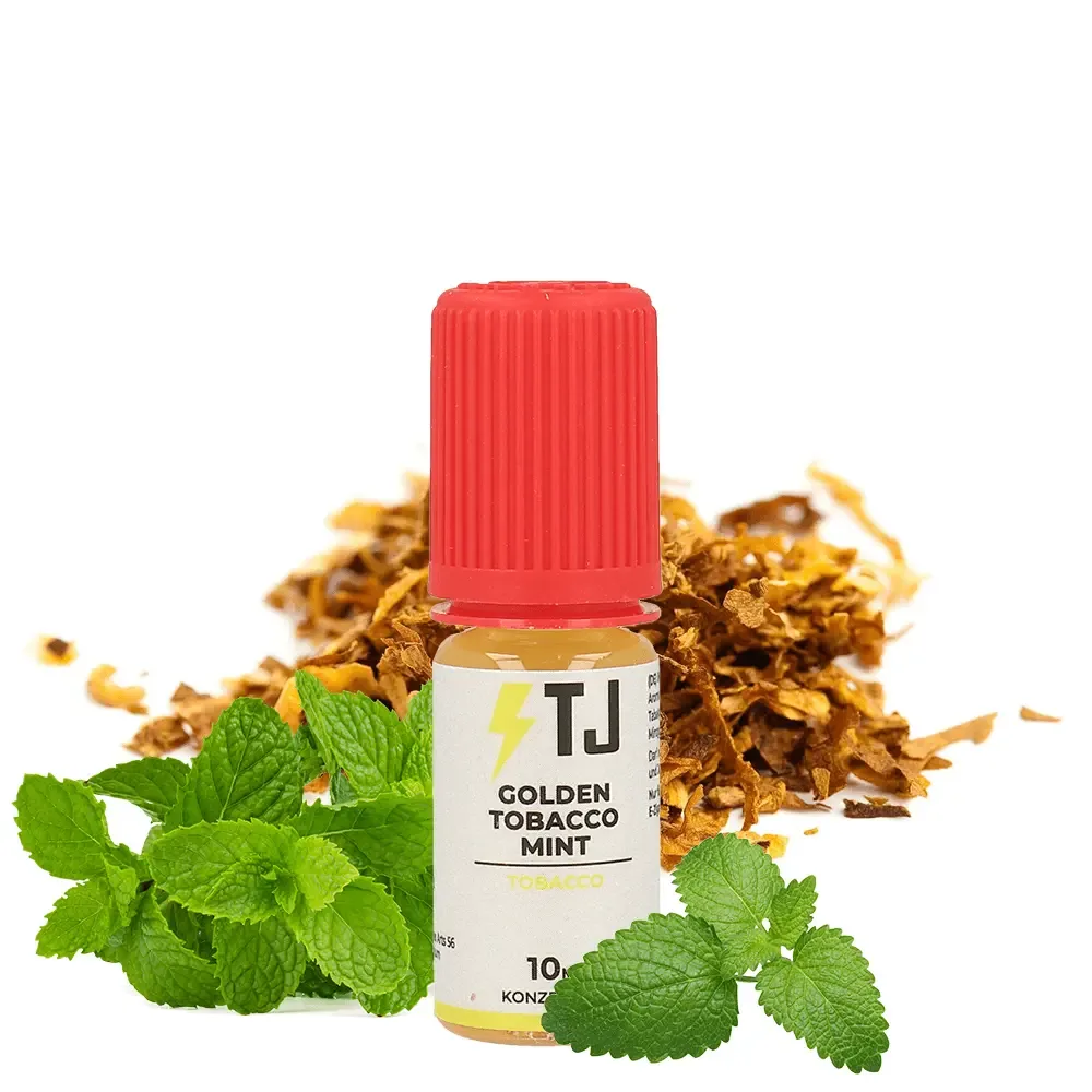 T-Juice – Golden Tobacco Mint – 10 ml (Aroma, 10 ml, Frische, Tabak)