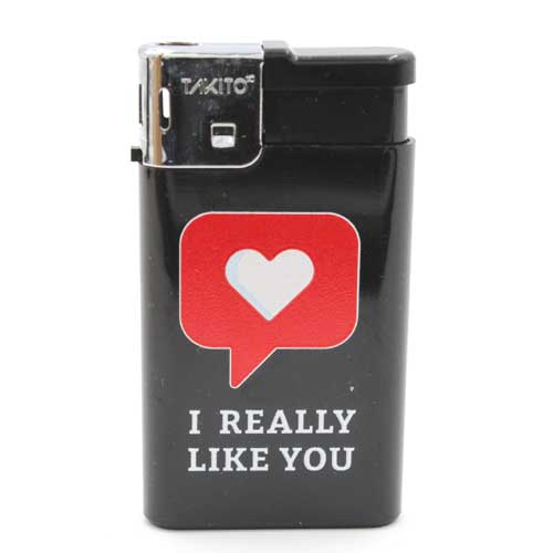 Takito Elektronikfeuerzeug I really like you Motiv