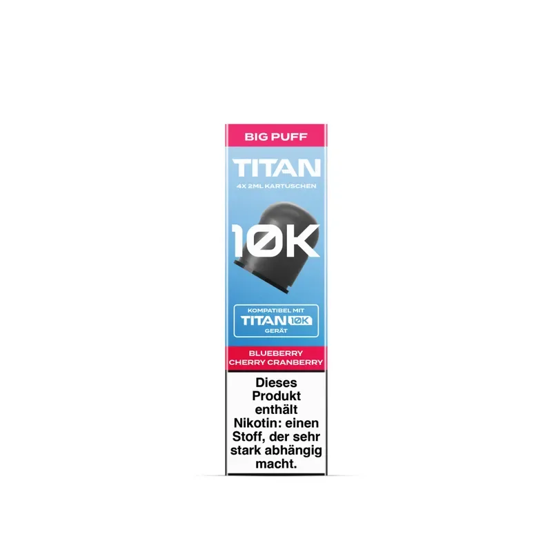 Titan – 10K – Pods – Blueberry Cherry Cranberry – 4x2ml – 20mg/ml