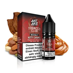 Tobacco Club Nutty Caramel – Just Juice – Nikotinsalz Liquid 10ml