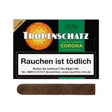 Tropenschatz Zigarren Corona Brasil No 824F (5 Stück)