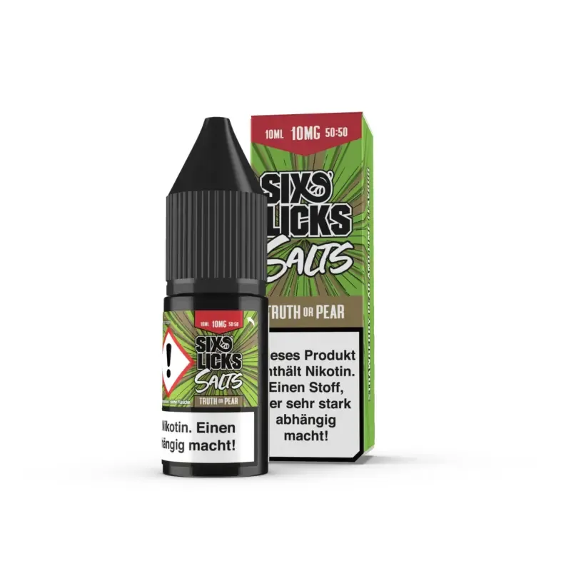 Truth or Pear – Six Licks 10mg Nikotinsalz – 10ml