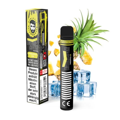 Undercover Vapes 600 Pineapple Ice Einweg E-Shisha 20mg Nikotin