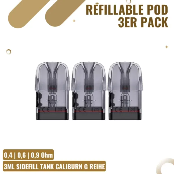 Uwell Caliburn – G4 POD – 3er Pack
