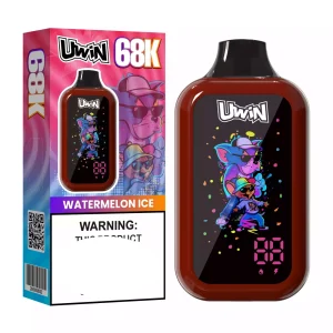 UWIN Digital Box 68K 68K Züge Einweg E Zigarette Digital Display Nikotinfrei
