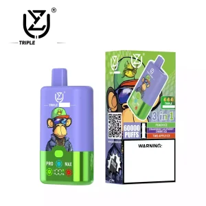 UZY Triple Flavors 60K Züge Einweg E Zigarette Digital Display Wiederaufladbar
