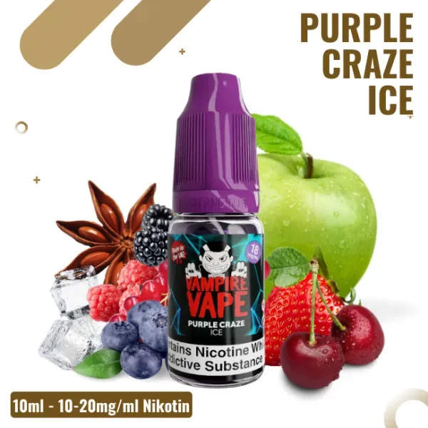 Vampire Vape Liquid – Purple Craze Ice – 10ml