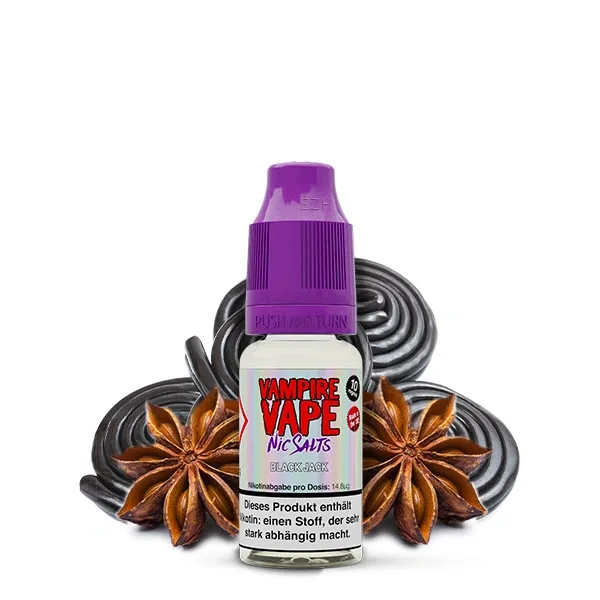Vampire Vape Vampire Vape- BLACK JACK – 10ml Nikotinsalz Liquid