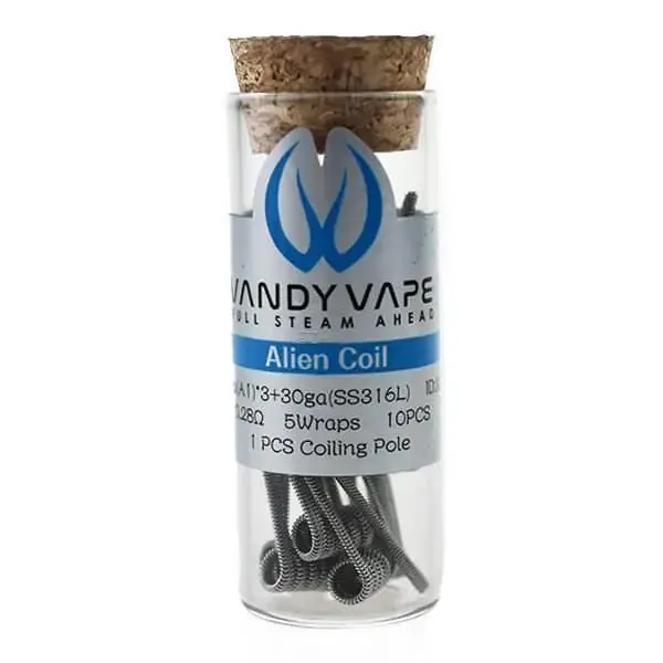 Vandy Vape – Prebuilt A1 SS316L Alien Coil – 0.28 Ohm – P15