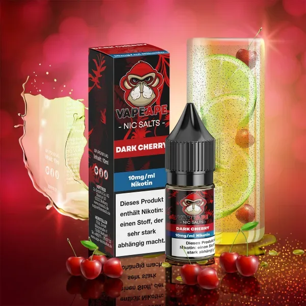 VapeApe Liquid 10ml – Dark Cherry