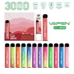 VAPEN Cube 3K Züge Einweg E Zigarette Wiederaufladbar