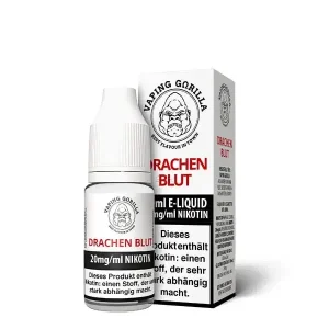 Vaping Gorilla – Drachen Blut – Nikotinsalz 20 mg/ml (Nikotinsalzliquid, 10 ml, 50% VG / 50% PG)