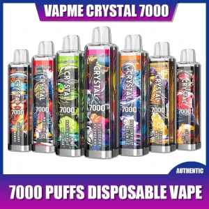 VAPME CRYSTAL 7K Züge Einweg E Zigarette Wiederaufladbar
