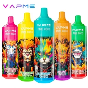 VAPME FIRE 9K Züge Einweg E Zigarette Wiederaufladbar
