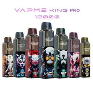 VAPME KING PRO 12K Züge Einweg E Zigarette Wiederaufladbar