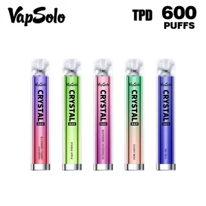 Vapsolo Crystal 600 Züge Einweg E Zigarette Wiederaufladbar