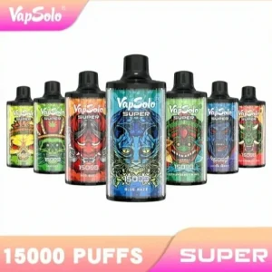 Vapsolo Super 15K Züge Einweg E Zigarette Wiederaufladbar
