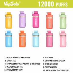 Vapsolo Tornado Pro 12K Züge Einweg E Zigarette Wiederaufladbar