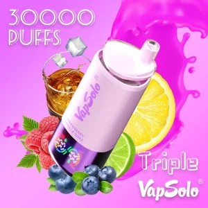 Vapsolo Triple 30K Züge Einweg E Zigarette Digital Display Wiederaufladbar