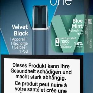 Veev One Velvet Black Starter Kit Blue Mint