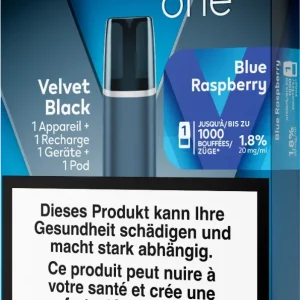 Veev One Velvet Black Starter Kit Blue Raspberry