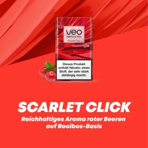 Veo Scarlet Click | Rooibos-Basis | 6,50 Euro | 20 Sticks