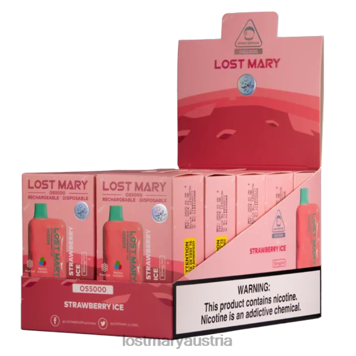 Verlorene Mary OS5000 Erdbeereis- Lost Mary Vape Sorten 24NB67 - Image 2
