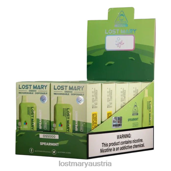 Verlorene Mary OS5000 grüne Minze- Lost Mary Osterreich 24NB62 - Image 2
