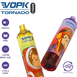 VOPK Tornado 15K Züge Einweg E Zigarette Wiederaufladbar