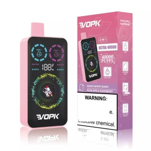 VOPK ULTRA 40K Züge Einweg E Zigarette Digital Display Wiederaufladbar