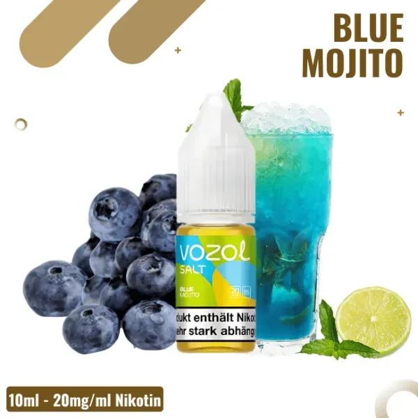 Vozol Liquid NicSalt 10ml – Blue Mojito – 20mg Nikotin