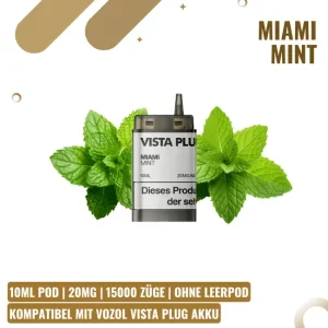 Vozol Vista Plug EZ 15K Pod 10ml – Miami Mint
