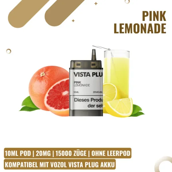 Vozol Vista Plug EZ 15K Pod 10ml – Pink Lemonade