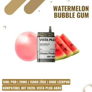 Vozol Vista Plug EZ 15K Pod 10ml – Watermelon Bubble Gum