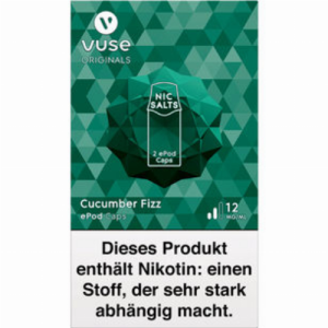 Vuse ePod Caps Nic Salts Cucumber Fizz 12mg
