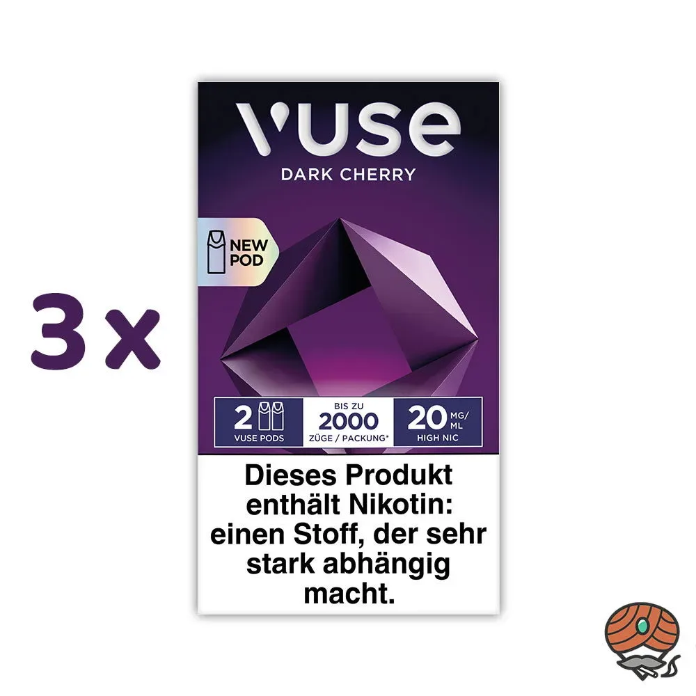 Vuse PODS Dark Cherry 20mg/ml Nikotin 3x 2 Pods