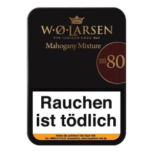 W. O. Larsen Mahagony Mixture No. 80 Pfeifentabak 100g Dose